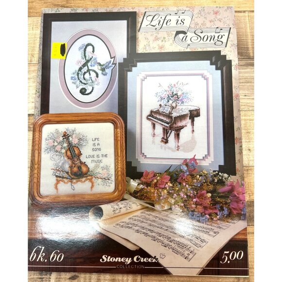 Life Is A Song Cross-Stitch Book By Stoney Creek Collection - Picture 2 of 3